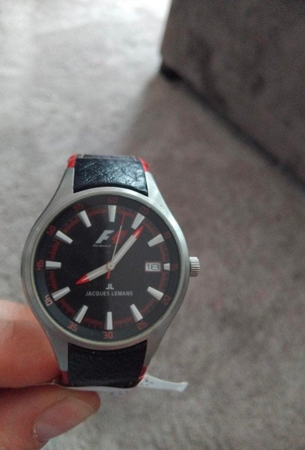 Jacques Lemans Formula 1 Monza F-5036D herenhorloge met een, Ophalen of Verzenden, Staal, Overige merken, 1960 of later