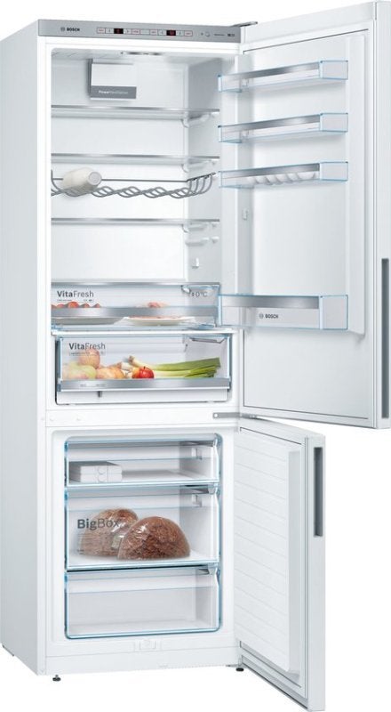 Bosch koelkast KGE49AWCA - Serie 6 - Wit, 200 liter of meer, BSH Huishoudapparaten, 60 cm of meer, Met aparte vriezer