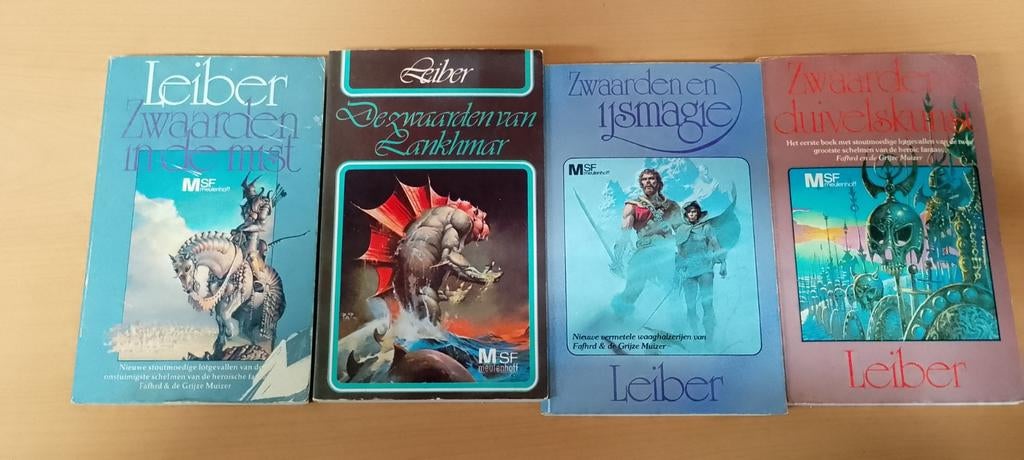Set van 4 boeken van Fritz Leiber, Boeken, Verzenden, Gelezen, Fritz Leiber