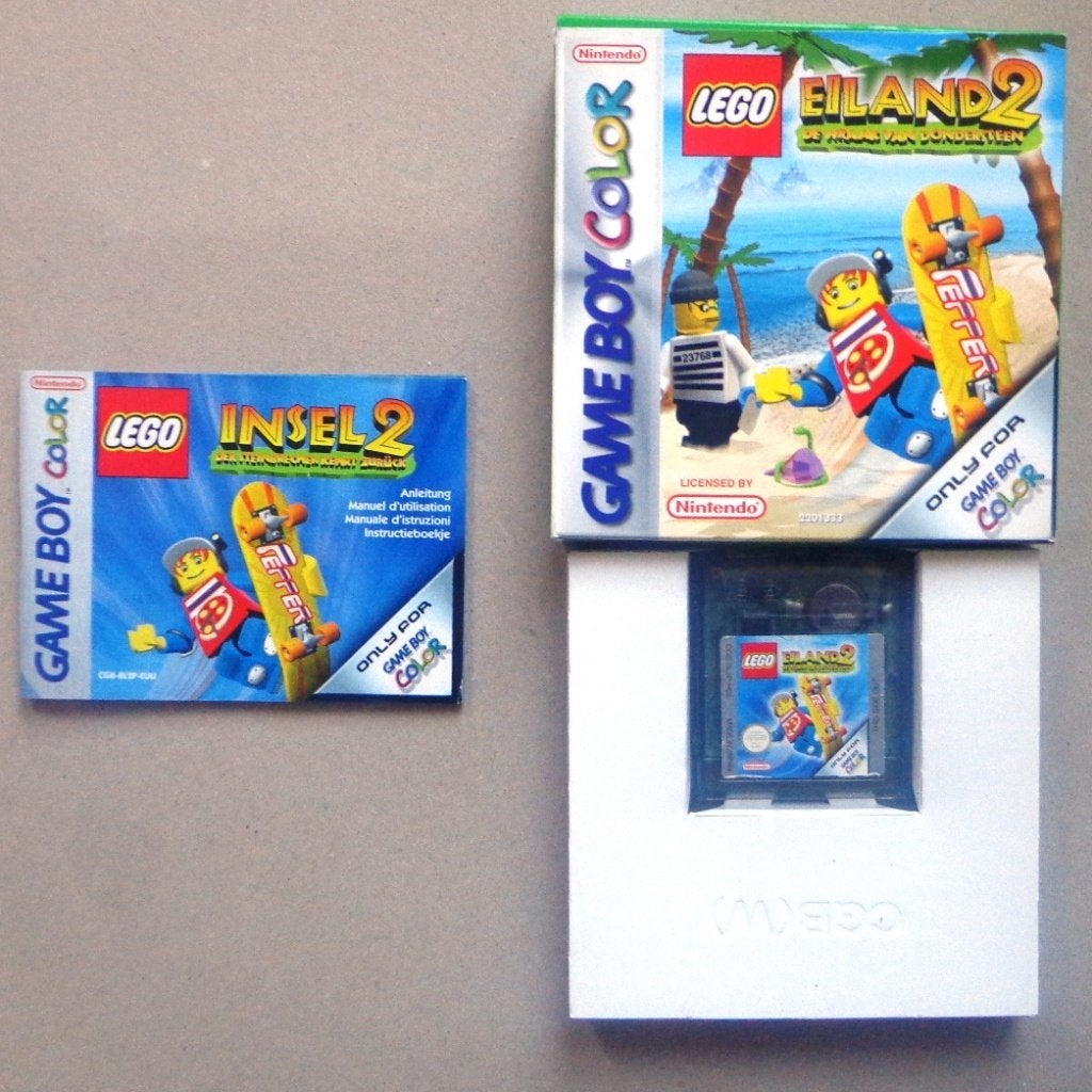 Lego Eiland 2 De waark Van De Dondersteen Gameboy Compleet, Avontuur en Actie, Gebruikt, 1 speler, Ophalen of Verzenden