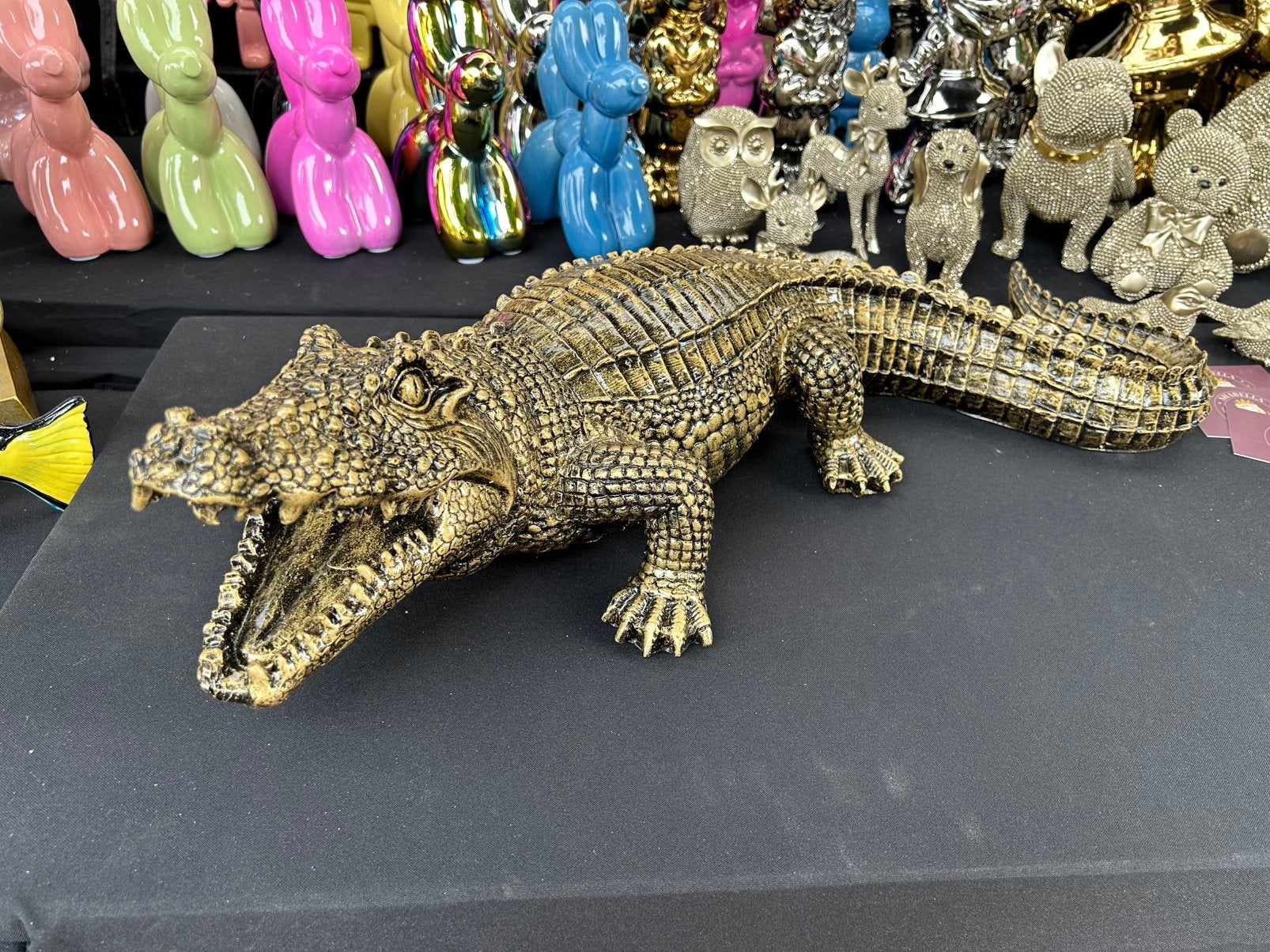 Krokodil goud - decoratie - Shabella-deco, Shabella, Nieuw, Ophalen of Verzenden, Goud