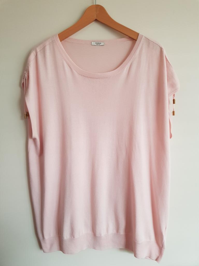 Peserico roze katoenen t- shirt maat 44, Peserico, Maat 42/44 (L), Ophalen of Verzenden, Zo goed als nieuw