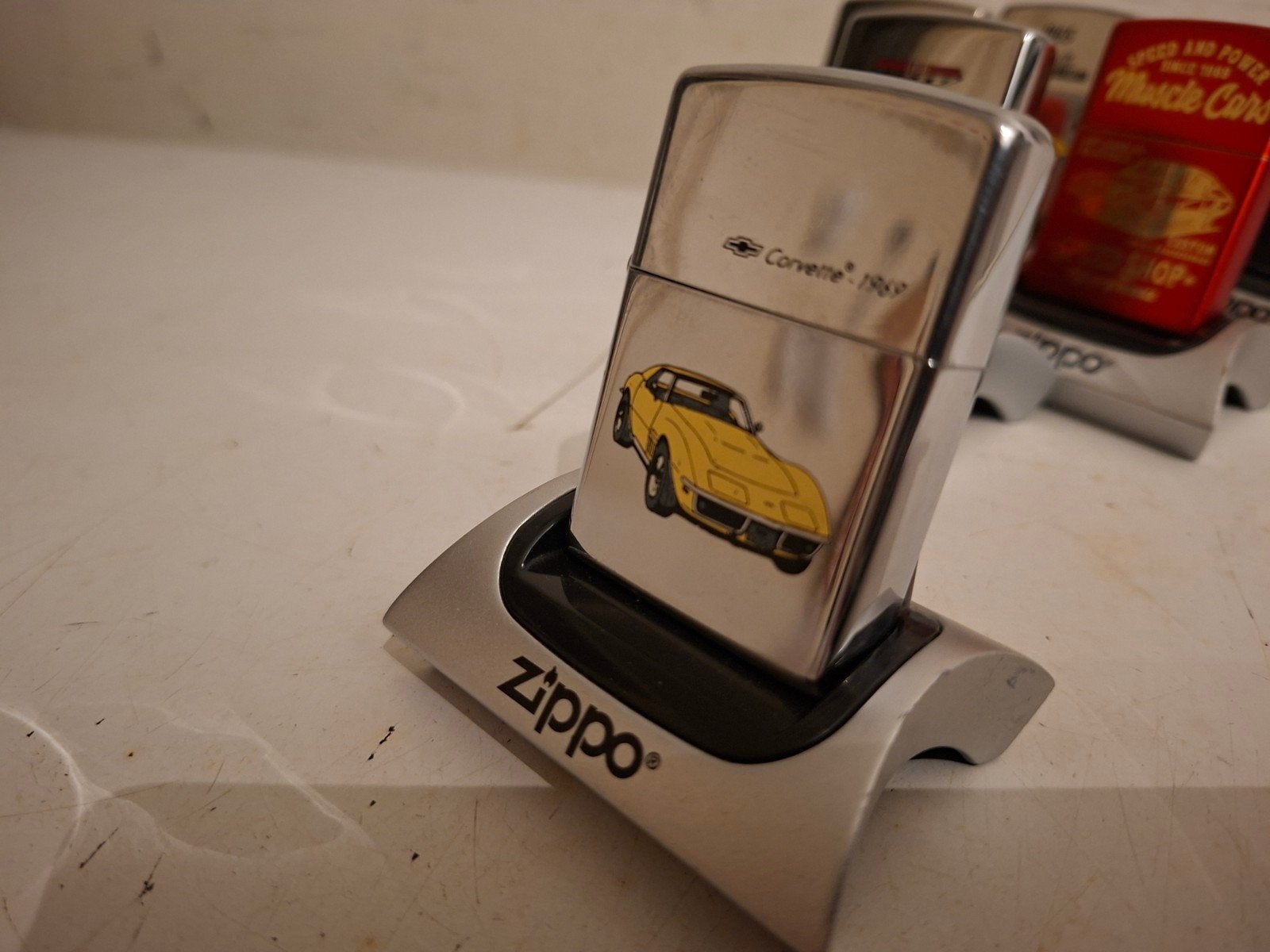 Zippo Chevrolet Corvette, Ophalen of Verzenden, Aansteker