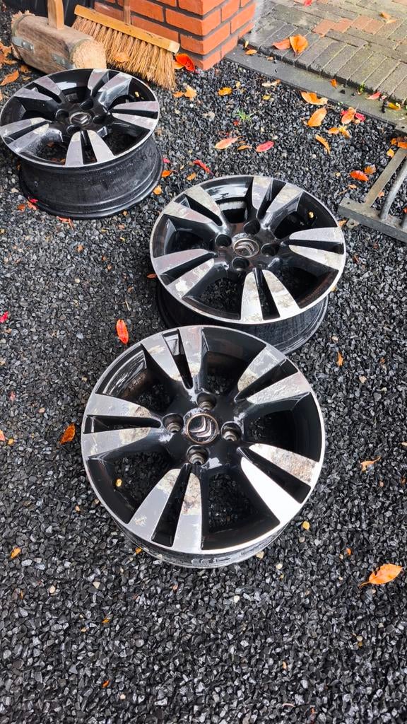 16 inch Citroen (DS3) velgen 4 stuks, Auto-onderdelen, Gebruikt, Velg(en), 16 inch, Ophalen of Verzenden