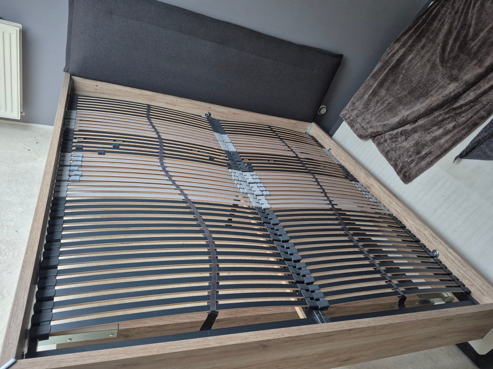 2 luxe comfort lattenbodems 100x200 cm – Verstelbare hardhei, Ophalen, 100 cm, Tweepersoons, Zo goed als nieuw