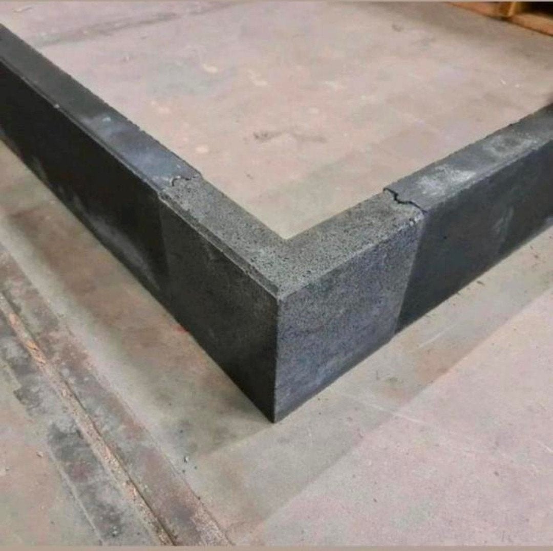 Nieuw op pallet 1X Hoekstuk Betonband 7x40x25 antraciet, Tuin en Terras, Tegels en Klinkers, Ophalen, Nieuw, Beton, Terrastegels