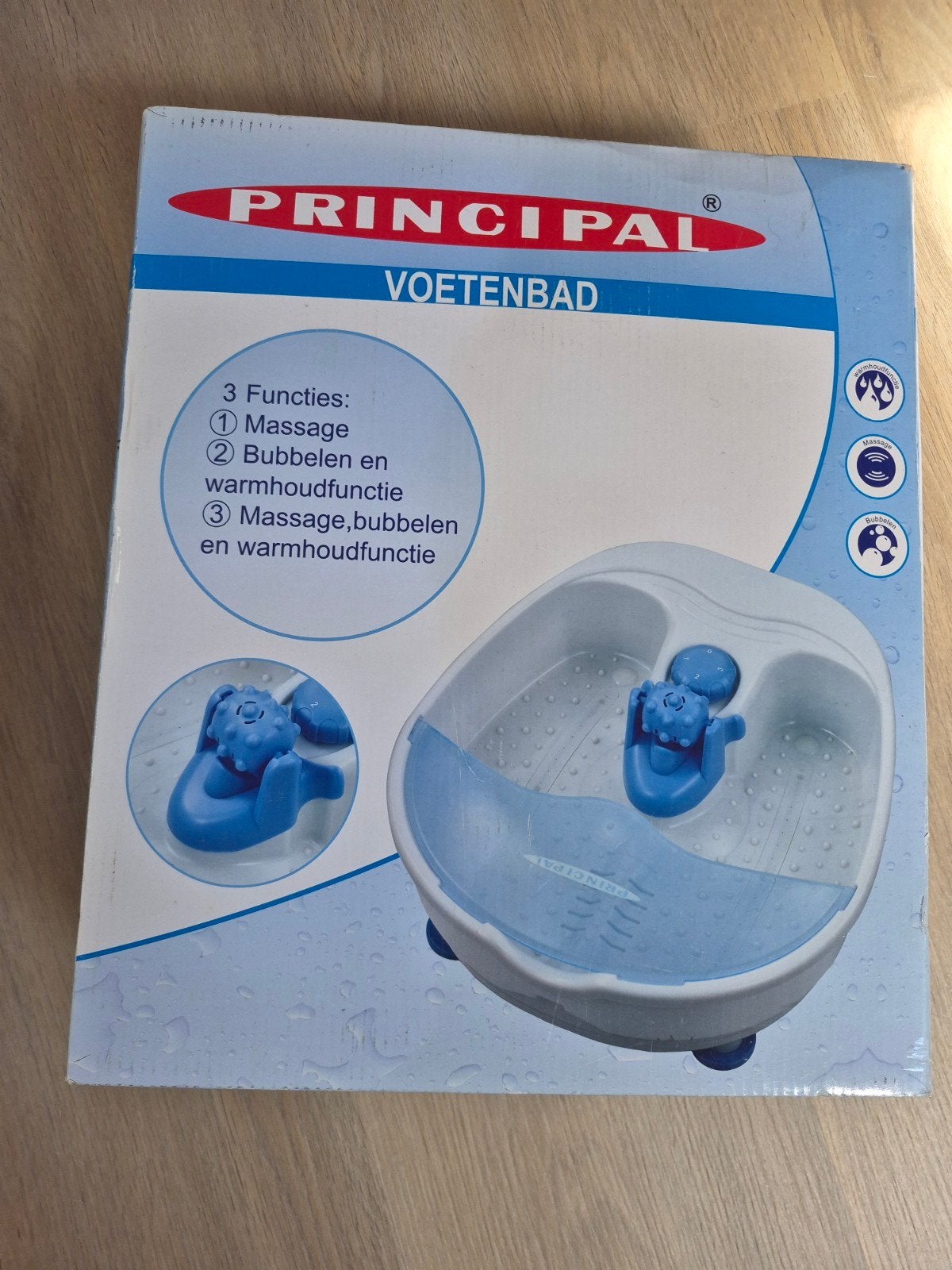 Principal Voetenbad met Massage, Bubbelen en Warmhoudfunctie, Witgoed en Apparatuur, Ophalen of Verzenden, Gebruikt, Hand- en Voetverzorging