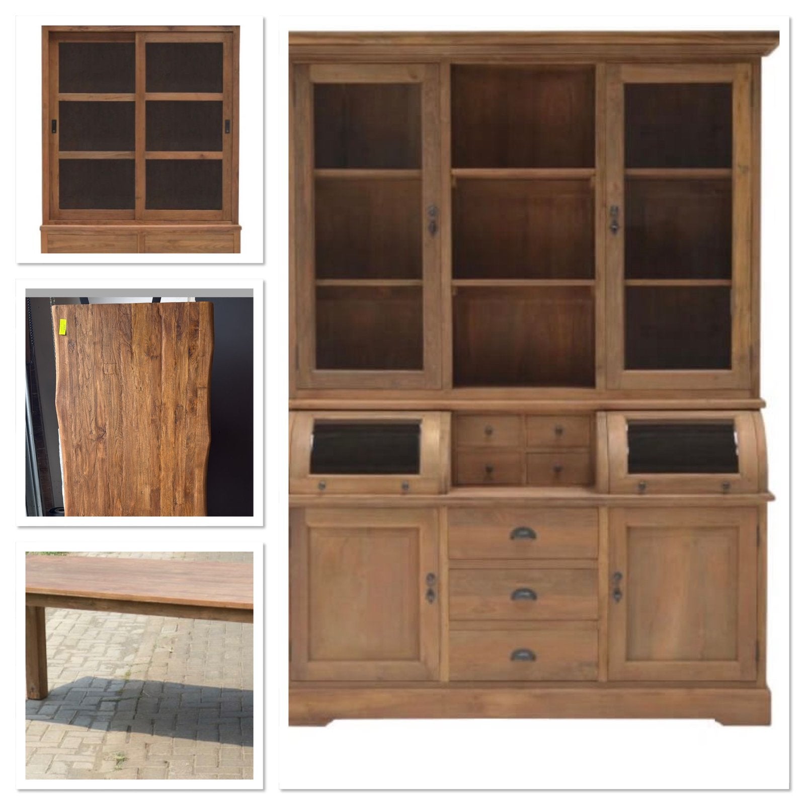 Wandkasten teakhout direct leverbaar, Ophalen, Outletliving7@gmail.com, Teakhout, Nieuw