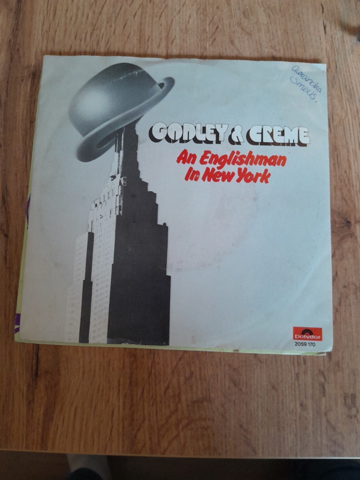 Godley 7 inch an englishman in new york, Cd's en Dvd's, Ophalen of Verzenden, Zo goed als nieuw, Pop