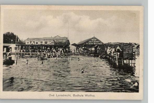 Oud Loosdrecht Badhuis Wolfrat, Verzenden, 1920 tot 1940, Ongelopen, Noord-Holland