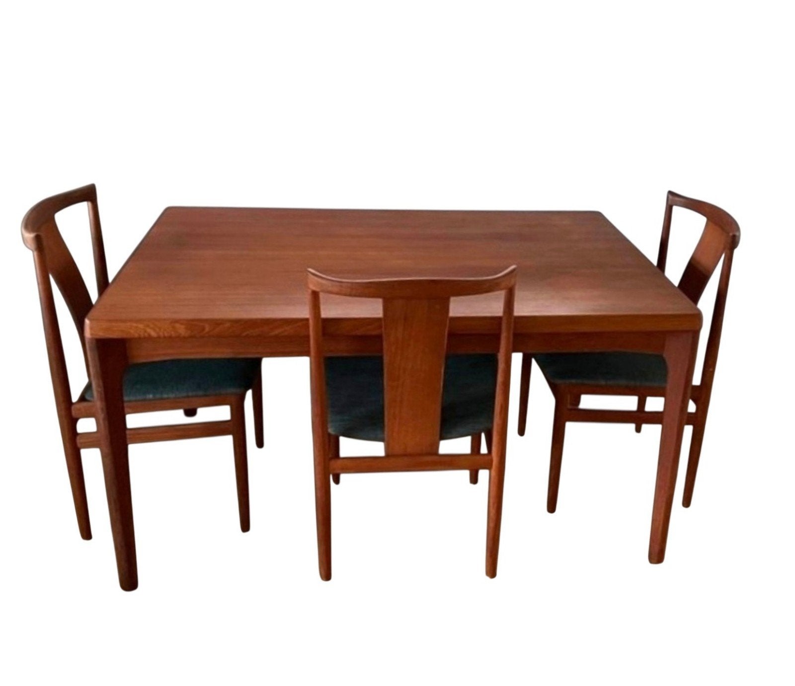 Henning Kjaernulf Deense vintage jaren 60 teak eettafel, Huis en Inrichting, Ophalen, Gebruikt, Deens mid century, Teakhout