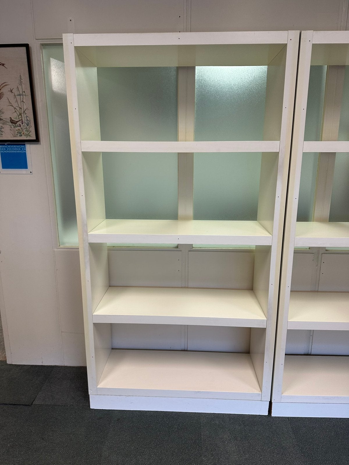 Winkel schappen breed 105 cm x 200 cm diep 38 cm, 100 tot 150 cm, 200 cm of meer, Ophalen of Verzenden, Zo goed als nieuw