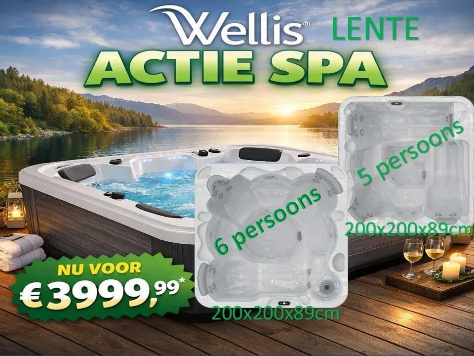 Nieuwe wellis jacuzzi s inclusief 2 jaar garantie, Tuin en Terras, Bubbelbaden en Hottubs, Ophalen, Nieuw, Vast