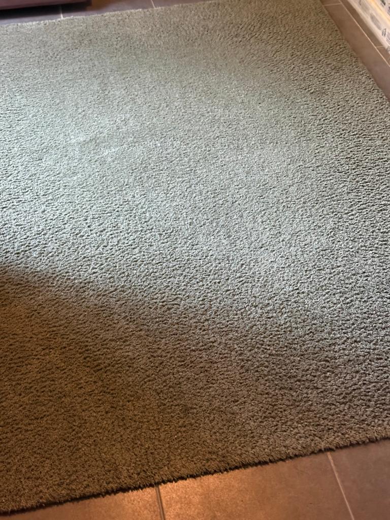 Mooi schoon kleed groen 1.20x1.70.        20 euro, Ophalen, 50 tot 100 cm, Zo goed als nieuw, Rechthoekig