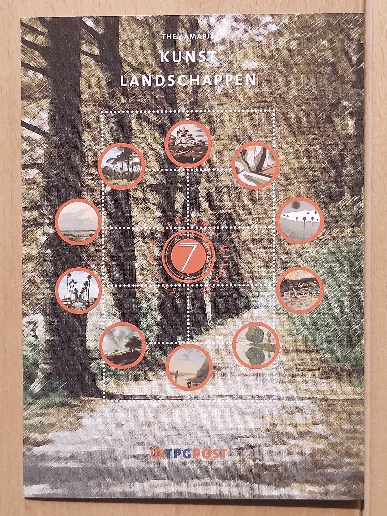 TPG Post Themamapje nr. 7 - Kunstlandschappen, Postzegels en Munten, Ophalen of Verzenden, Na 1940, Postfris