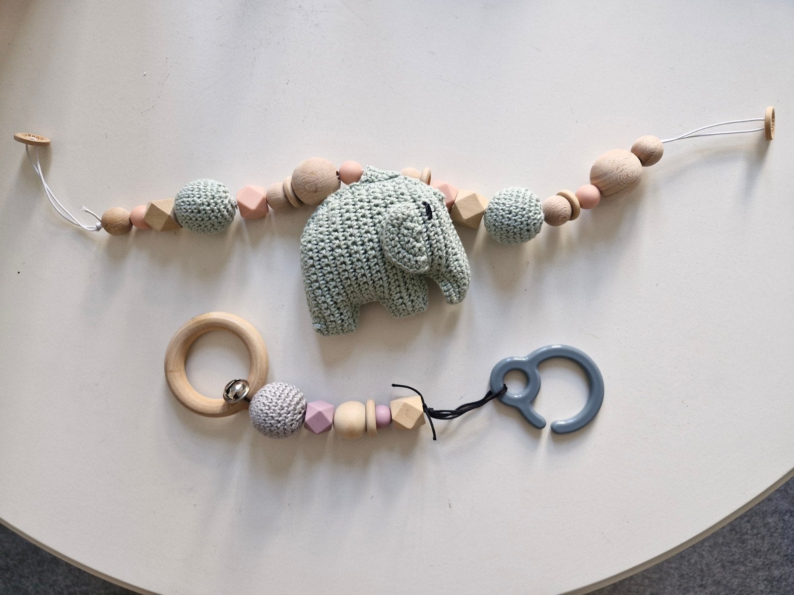 Mooie kinderwagenketting en speelkoord, Ophalen of Verzenden, Zo goed als nieuw