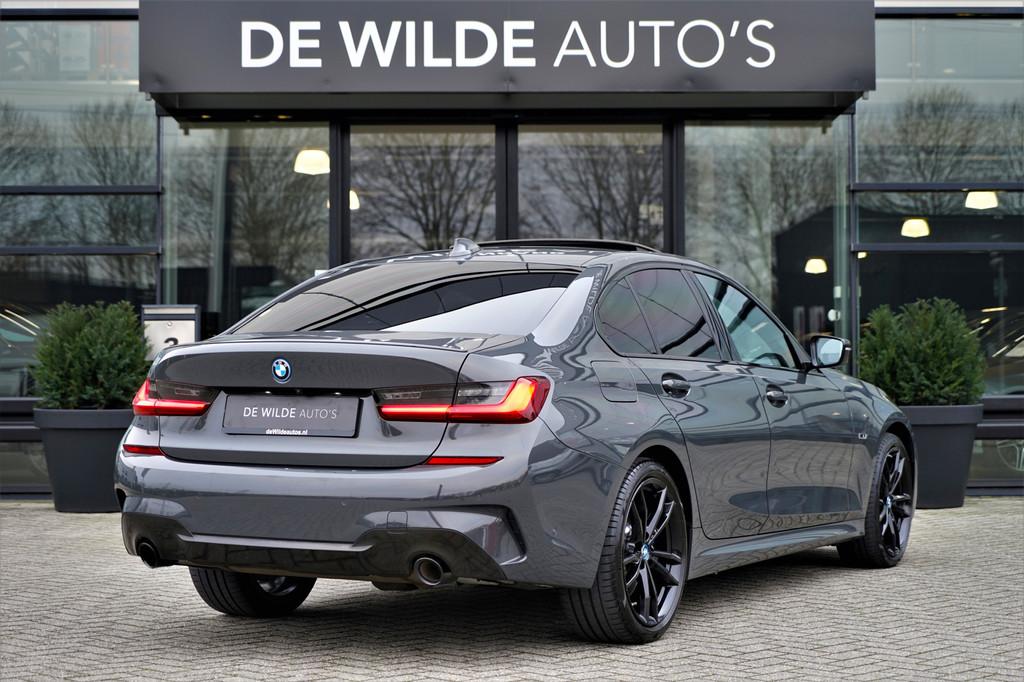 BMW 3-serie 320e M-sport Dravitgrijs Schuifdak Carbon 19-inc, 1998 cc, Achterwielaandrijving, Gebruikt, Zwart