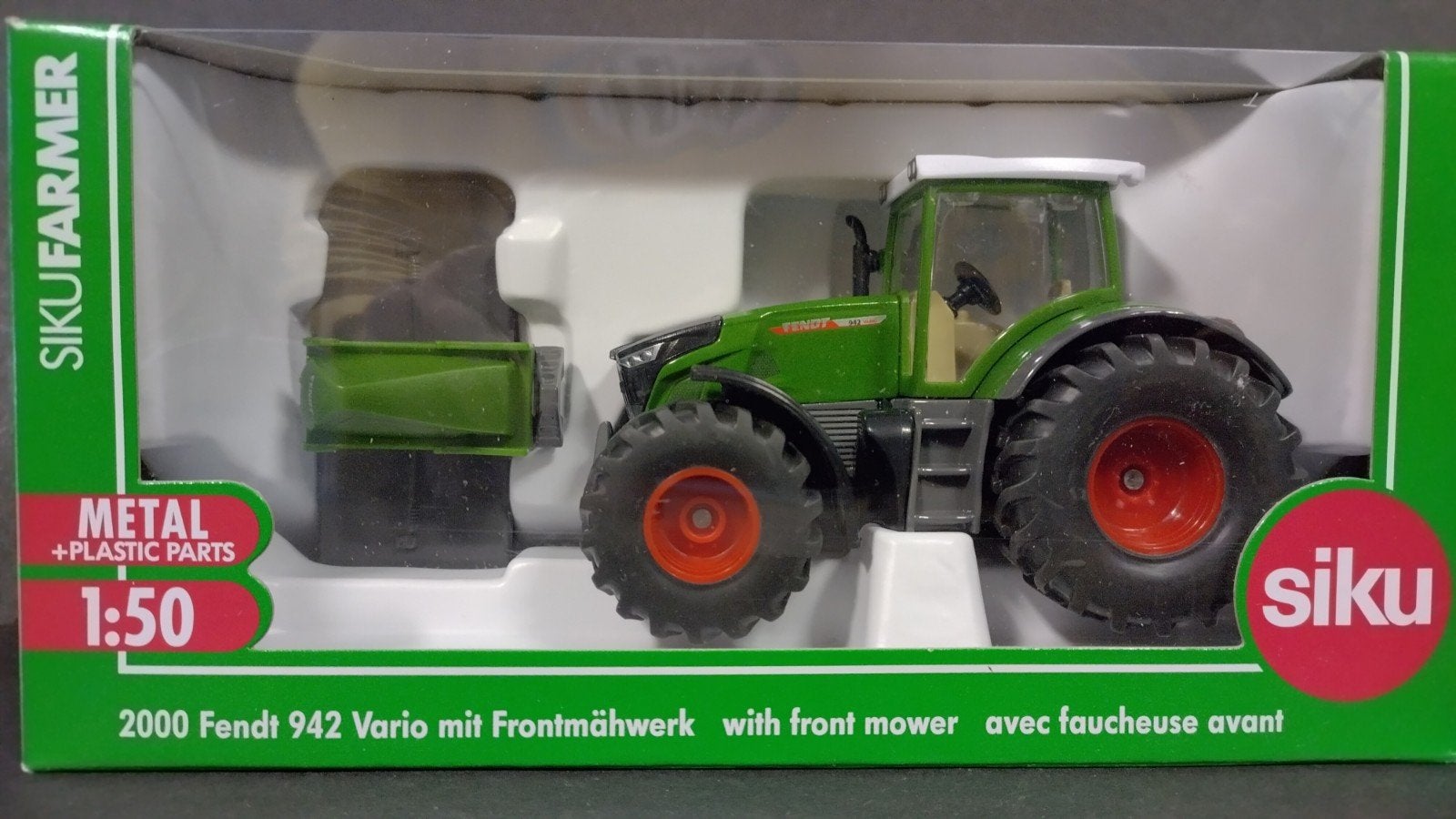 Fendt 942 Vario Met front maaier 1:50 Siku Pol, Siku, SIKU, Nieuw, M