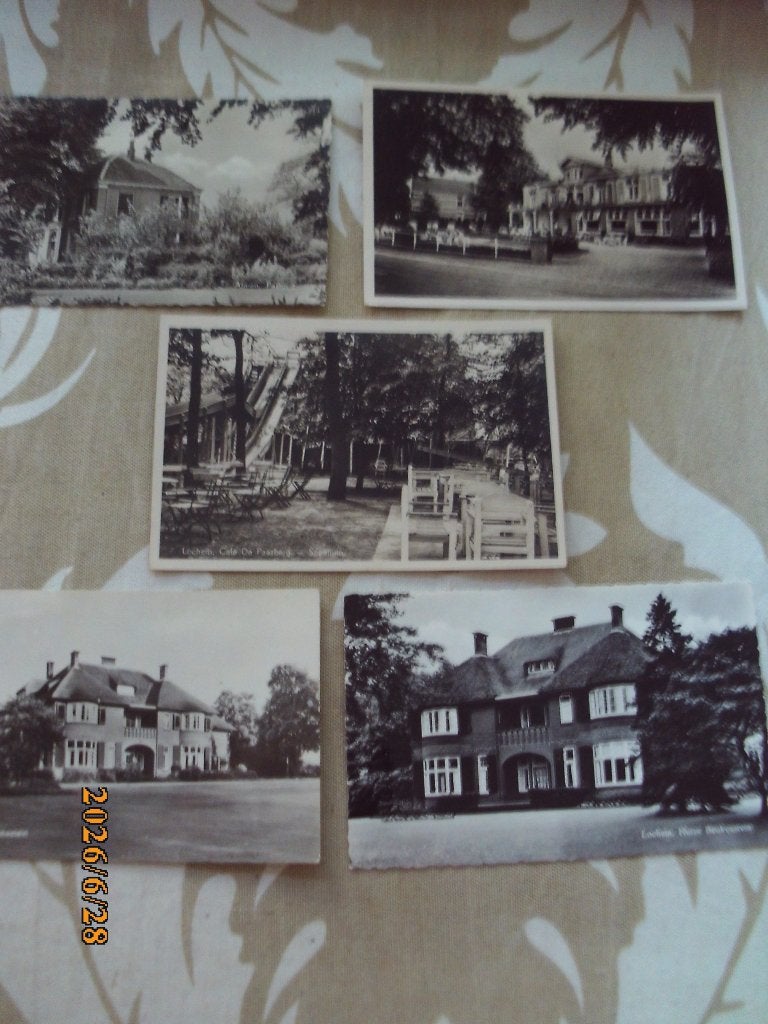 ansichtkaart Almen LINKS BOVEN Pastorie gelopen 1958 Lochem, Ophalen of Verzenden, 1940 tot 1960, Gelopen, Gelderland