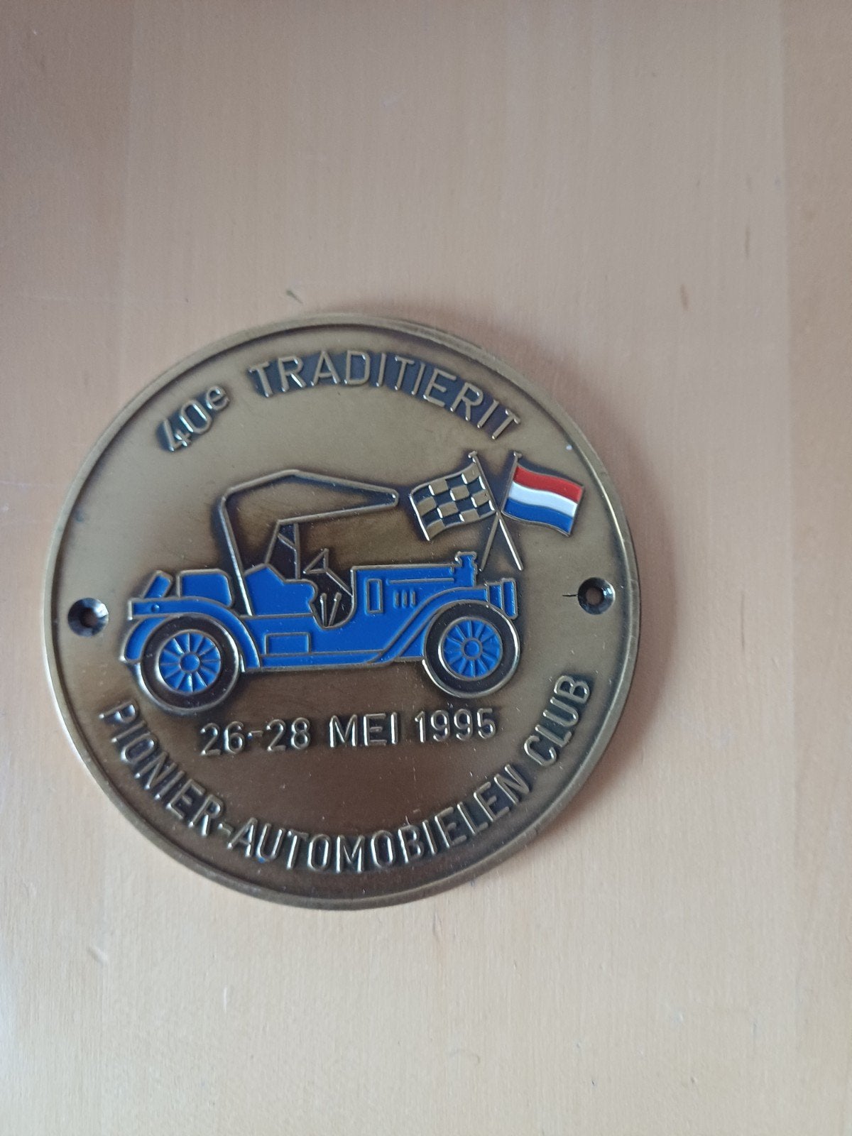 Pionier-Automobielen Club Medaille 40e Traditierit 1995, Ophalen of Verzenden