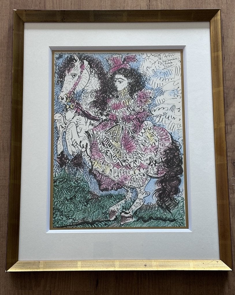 Pablo Picasso offsetdruk, Antiek en Kunst, Gesigneerd in de plaat, Ophalen