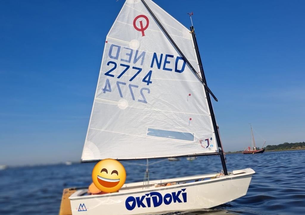 Mooie complete wedstrijd optimist, Ophalen of Verzenden