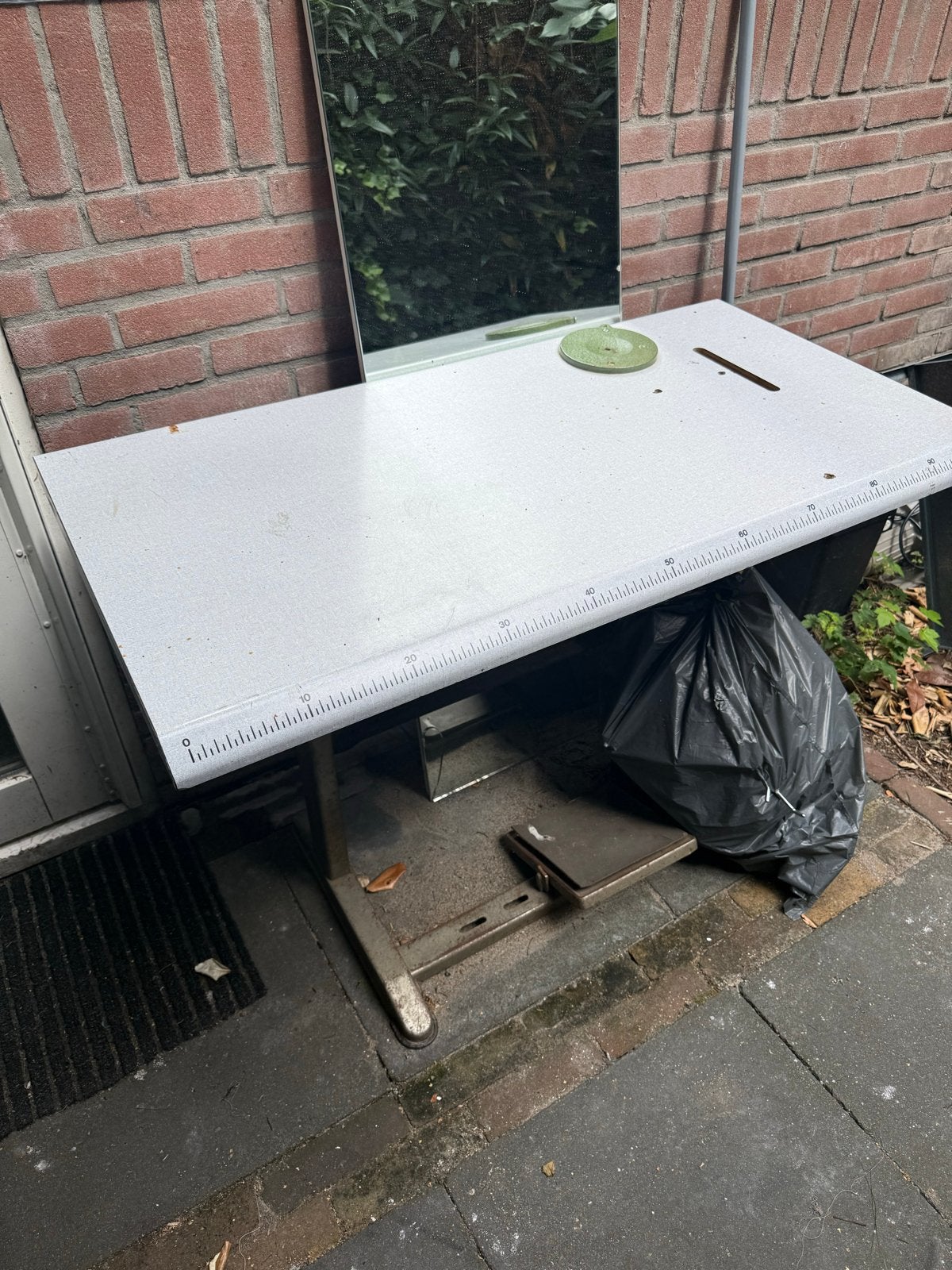 Blindzoom machine tafel met 380 watt motor, Gebruikt, Industrieel, Toebehoren, Ophalen