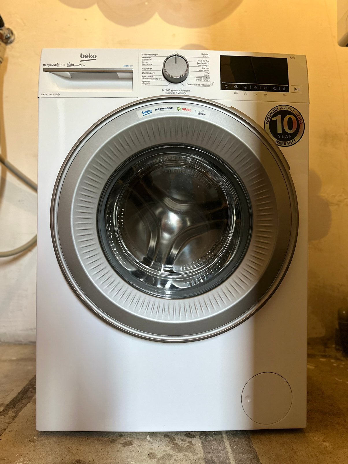 Beko 8KG 1400 TPM A-label | SteamTherapy | 1,5 jaar oud, Witgoed en Apparatuur, Wasmachines, Ophalen, Zo goed als nieuw, 85 tot 90 cm