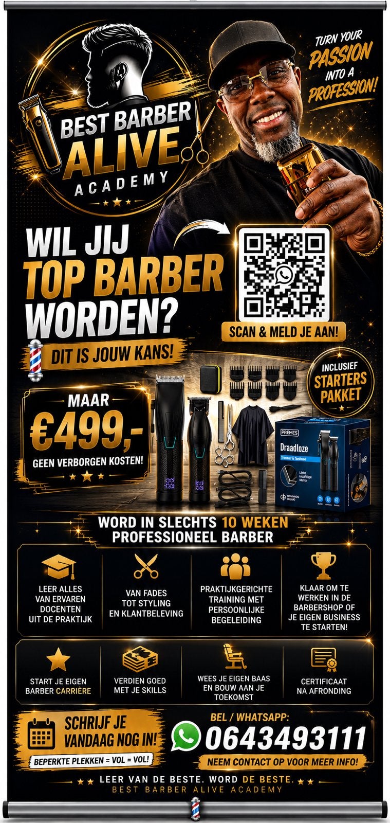 Baber cursus voor maar €499,- incl lesmateriaal