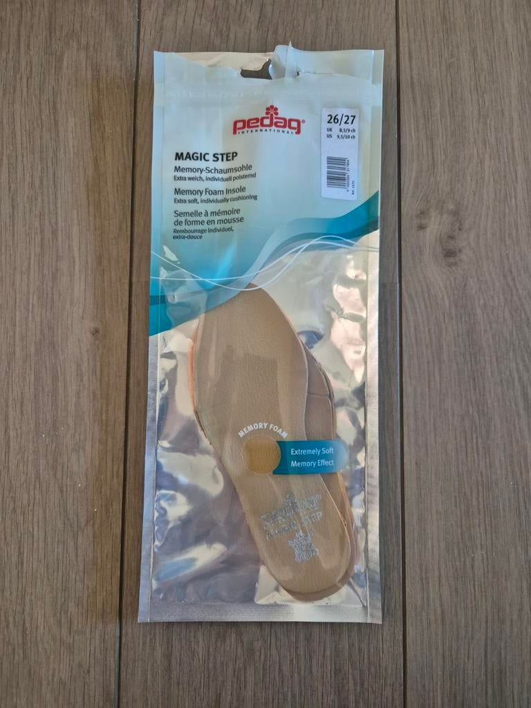 Pedag magic step inlegzolen inlegzooltjes leer mt 26/27, Ophalen of Verzenden, Zo goed als nieuw, Jongen of Meisje
