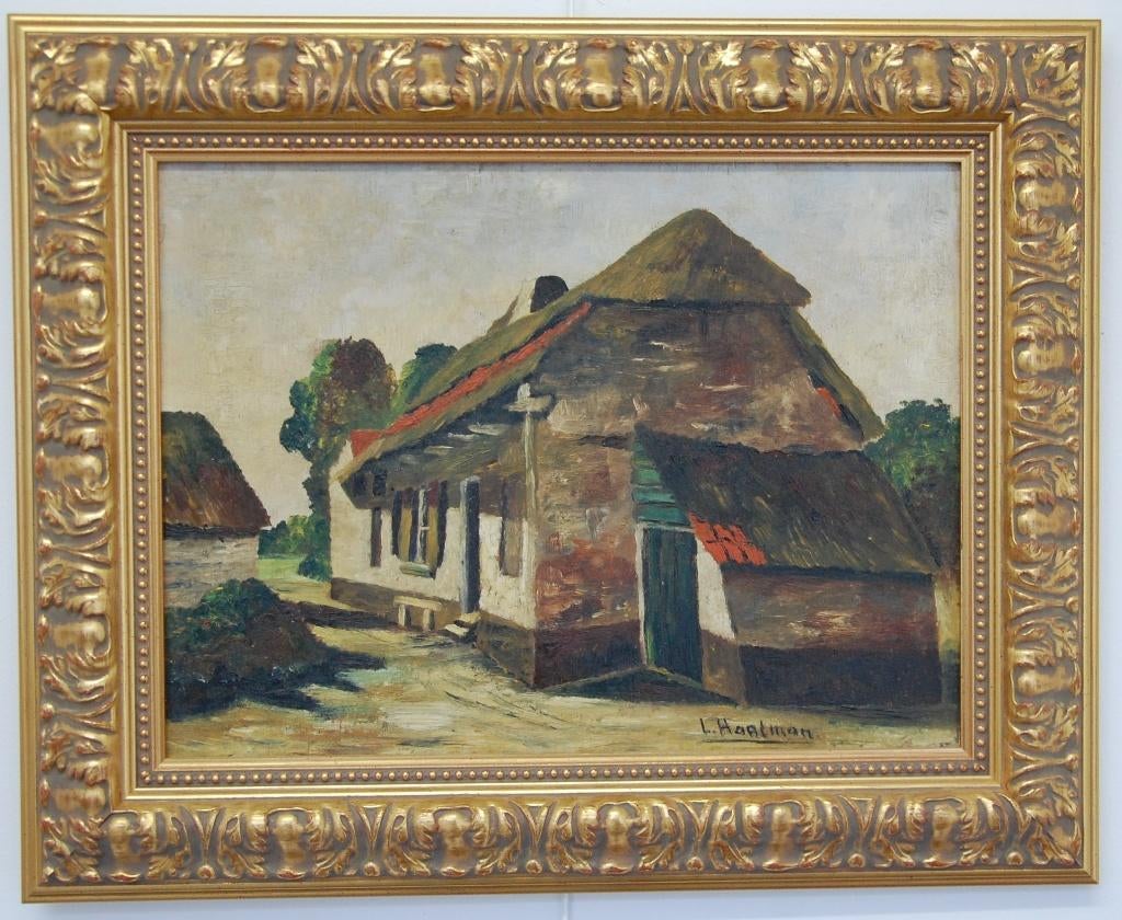 Leo Hartman schilderij., Antiek en Kunst, Kunst | Schilderijen | Klassiek, Ophalen