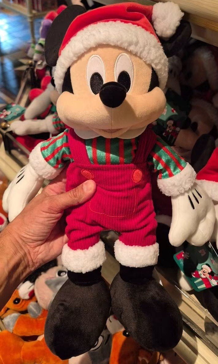 Disneyland Parijs Mickey kerst pluche, Ophalen of Verzenden, Mickey Mouse, Nieuw, Knuffel