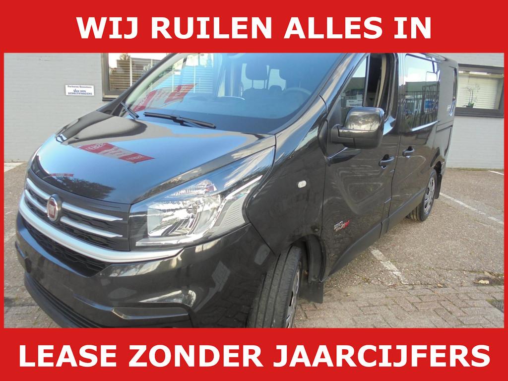 Fiat Talento 1.6 MJ L1H1 SX dubbel cabine export, Auto's, Bestelauto's, Voorwielaandrijving, Stof, Gebruikt, Zwart