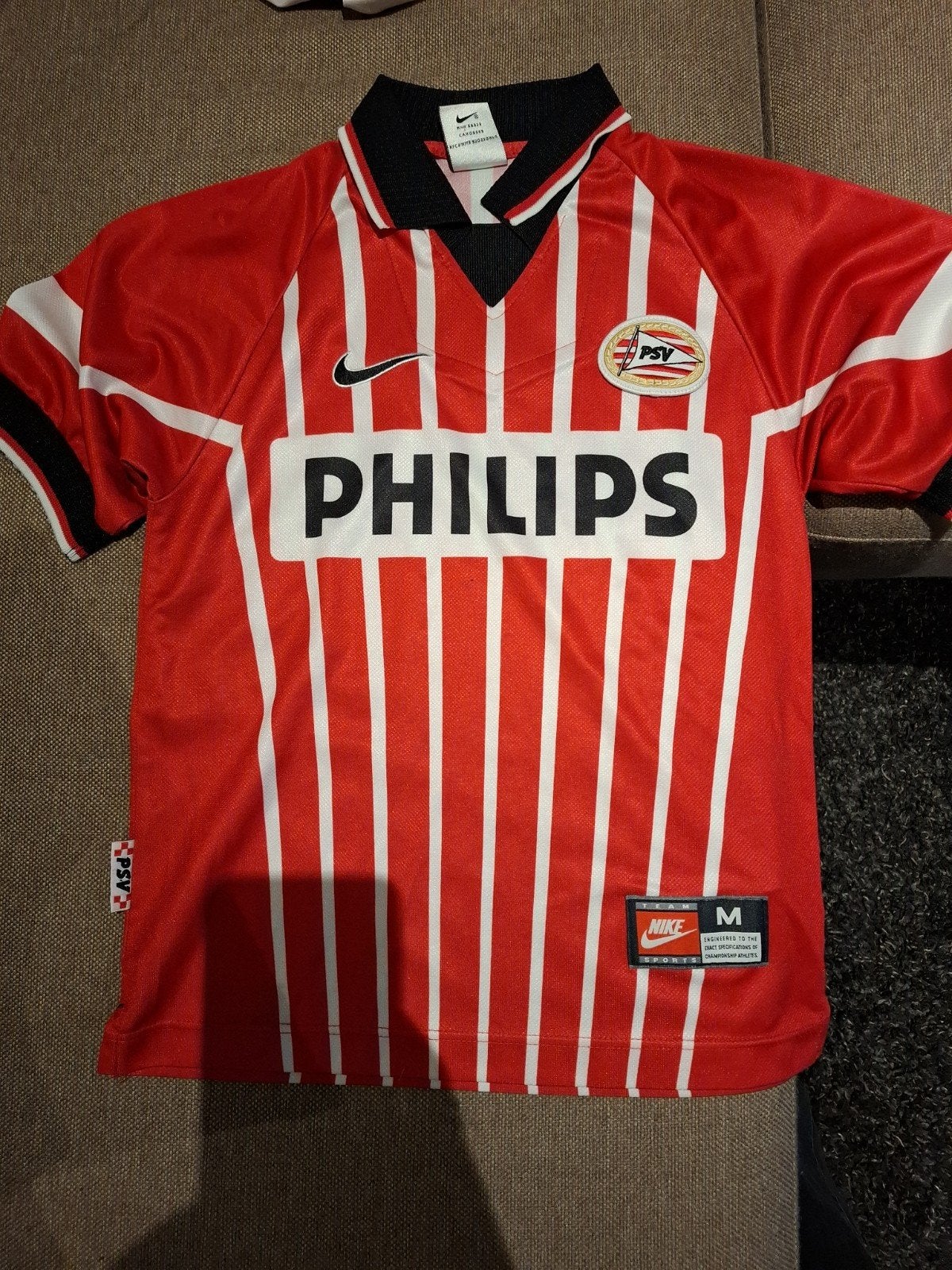 PSV Thuisshirt Nike kinder Maat M 140-152(Jaren '90), Maat 48/50 (M), Nike, Ophalen of Verzenden, Zo goed als nieuw
