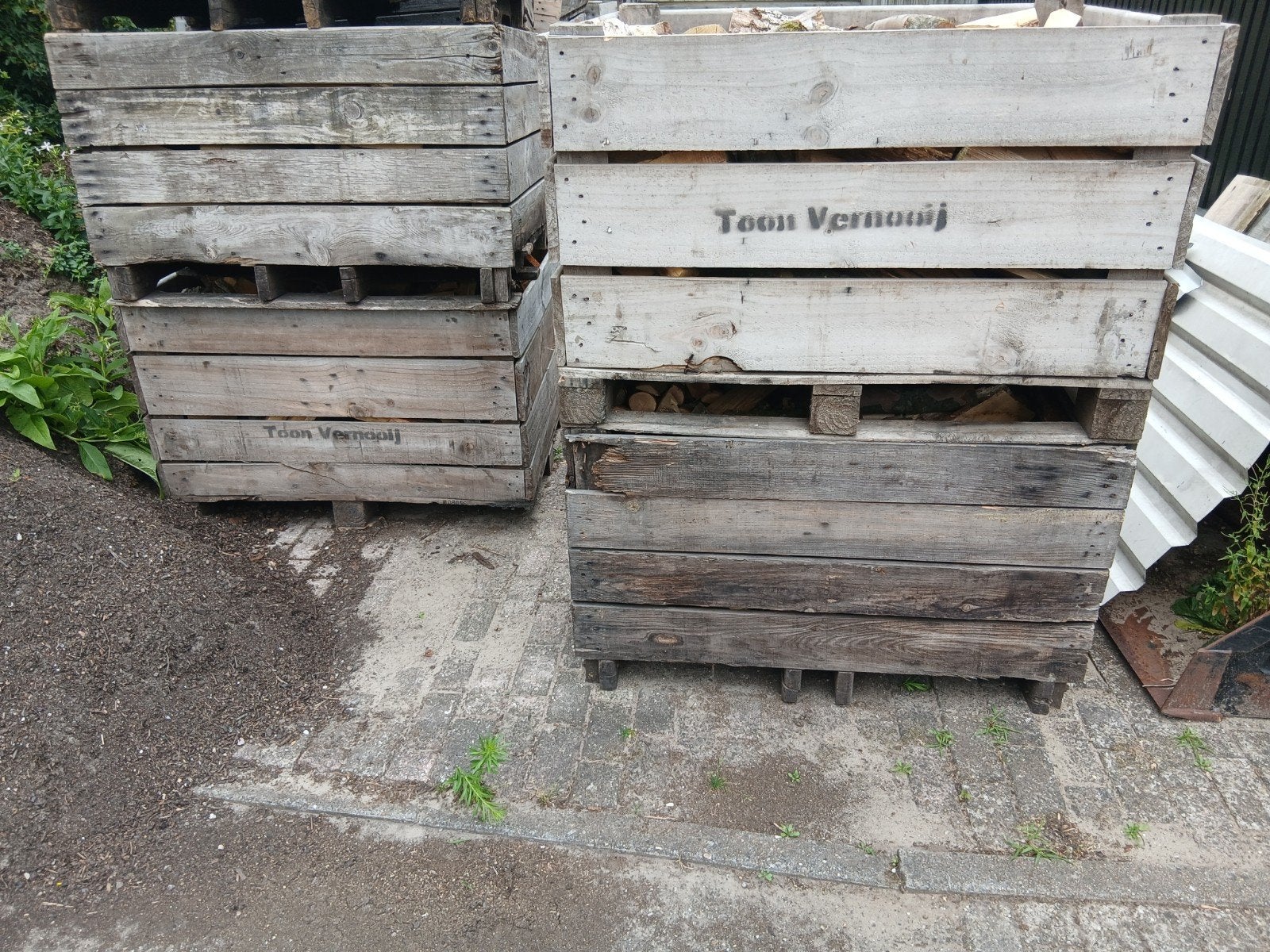 Brandhout kachelhout haardhout 4 kuub, Tuin en Terras, Haardhout, 3 tot 6 m³, Ophalen, Overige houtsoorten, Blokken