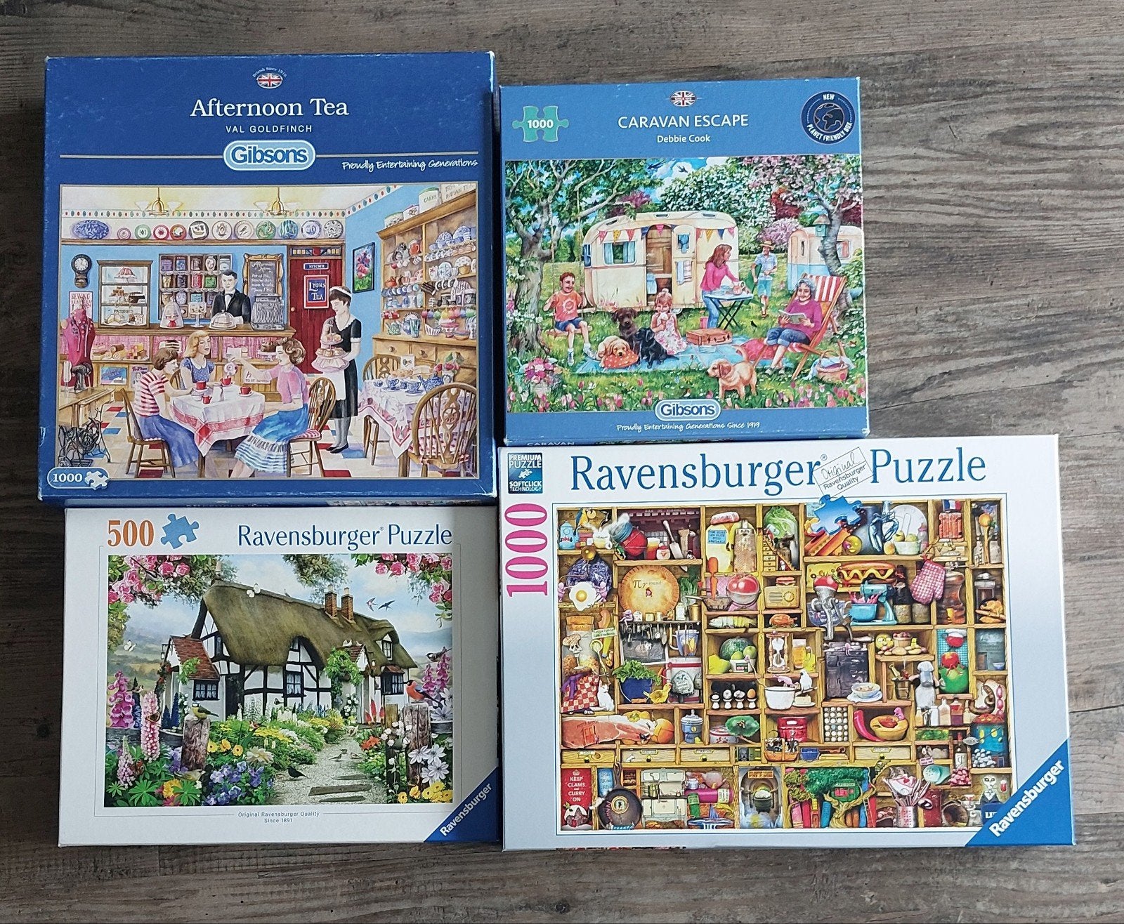 Diverse Legpuzzels:Gibsons & Ravensburger (500-1000 stukjes), Hobby en Vrije tijd, Ophalen of Verzenden, 500 t/m 1500 stukjes