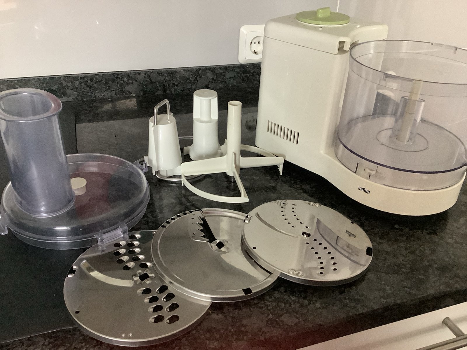 Braun keukenmachine met diverse accessoires, Ophalen of Verzenden, Gebruikt