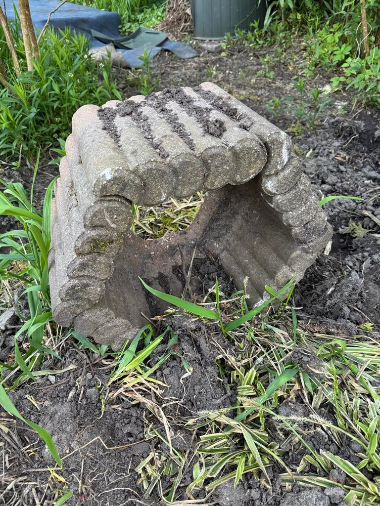 Betonnen bloembakken/tuindecoratie (5 stuks), Ophalen, Gebruikt, Minder dan 60 cm, Overige vormen