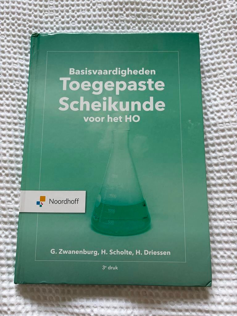 Basisvaardigheden Toegepaste Scheikunde HO - Zwanenburg, Boeken, Studieboeken en Cursussen, Gelezen, HBO, Beta, Ophalen of Verzenden