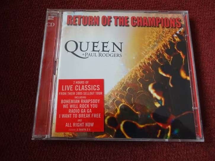 2 CD Queen + Paul Rodgers – Return Of The Champions, Gebruikt, Boxset, Ophalen of Verzenden, Poprock