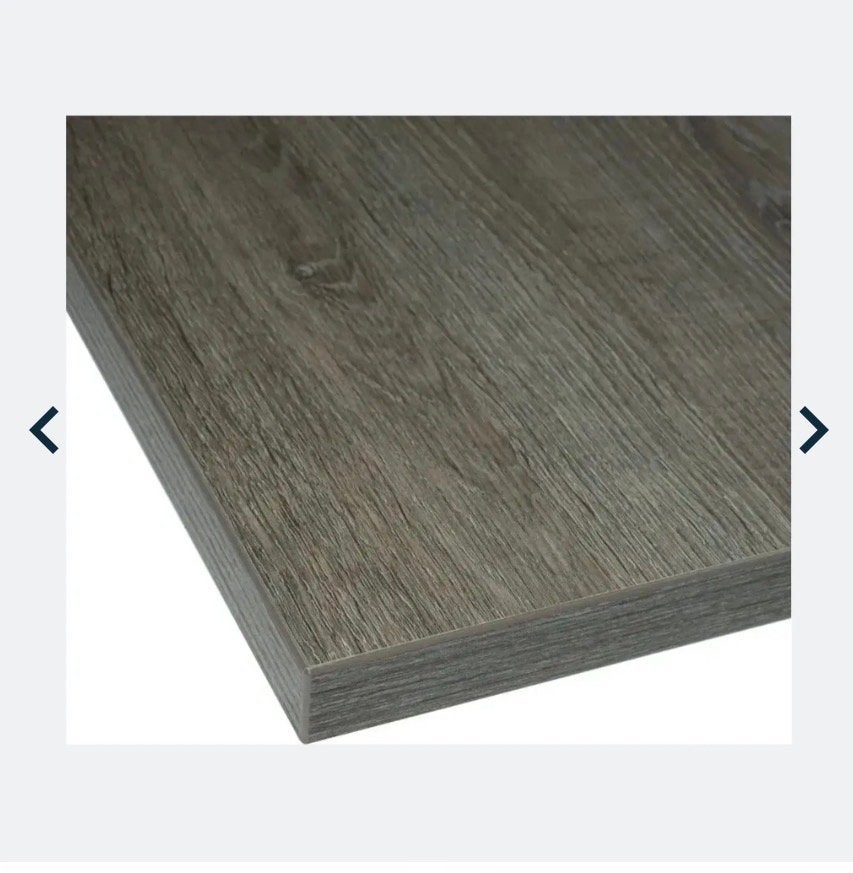 Bureaublad 180x80 cm, bruin eiken, 25 mm dik, Ophalen, Overige typen, Gebruikt, 180 cm