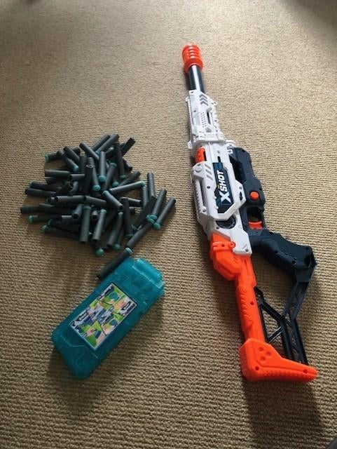 x shot nerf gun/geweer, Ophalen, Gebruikt, Jongen of Meisje