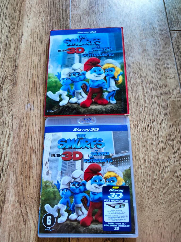 Blu-ray de Smurfen in 3D, Ophalen of Verzenden, Zo goed als nieuw, Tekenfilms en Animatie