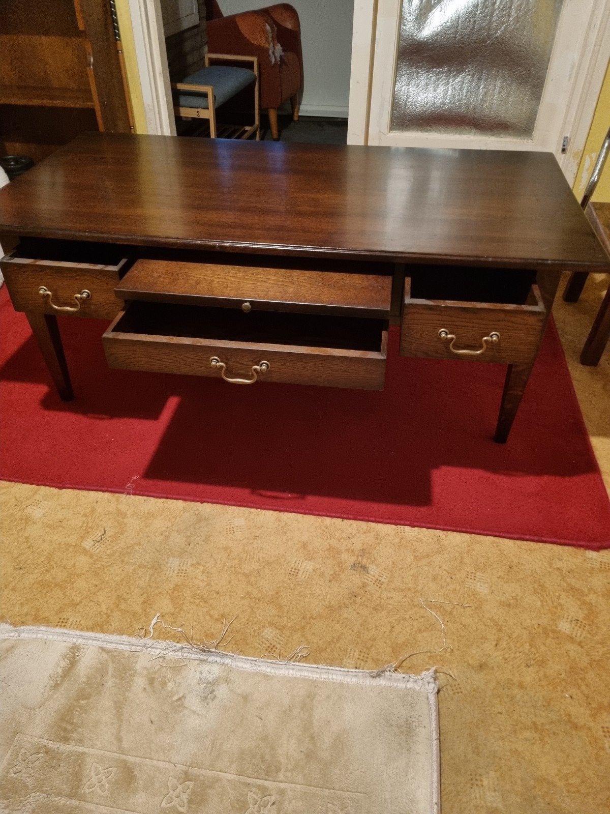 woonkamer tafel (kersenhout), Ophalen, 50 tot 100 cm, Zo goed als nieuw, Minder dan 100 cm