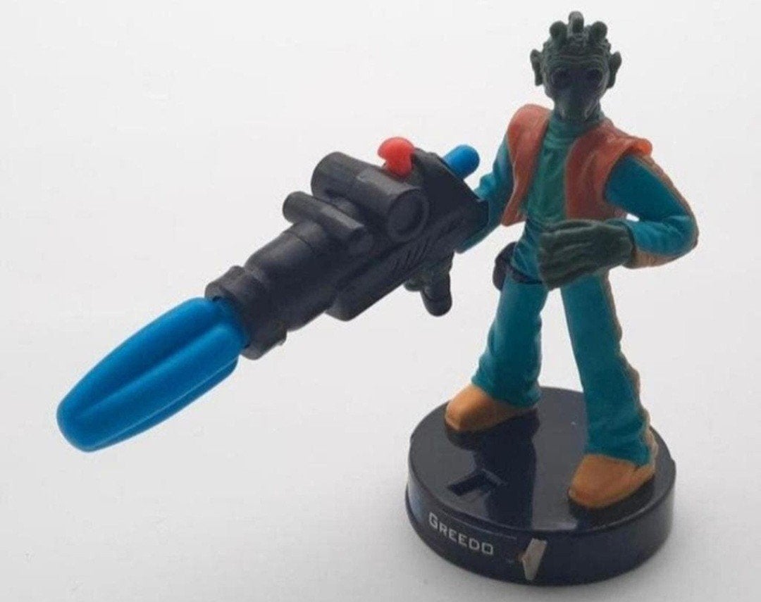 Star Wars Attacktix figuur Greedo met "schietpijl" 2005, Verzamelen, Ophalen of Verzenden, Zo goed als nieuw, Actiefiguurtje