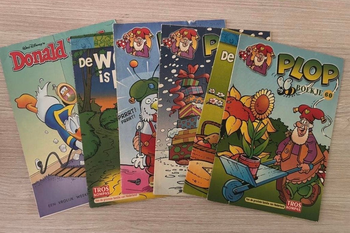 Donald Duck en Plop stripboeken - Diverse uitgaven, Meerdere stripboeken, Ophalen of Verzenden, Gelezen