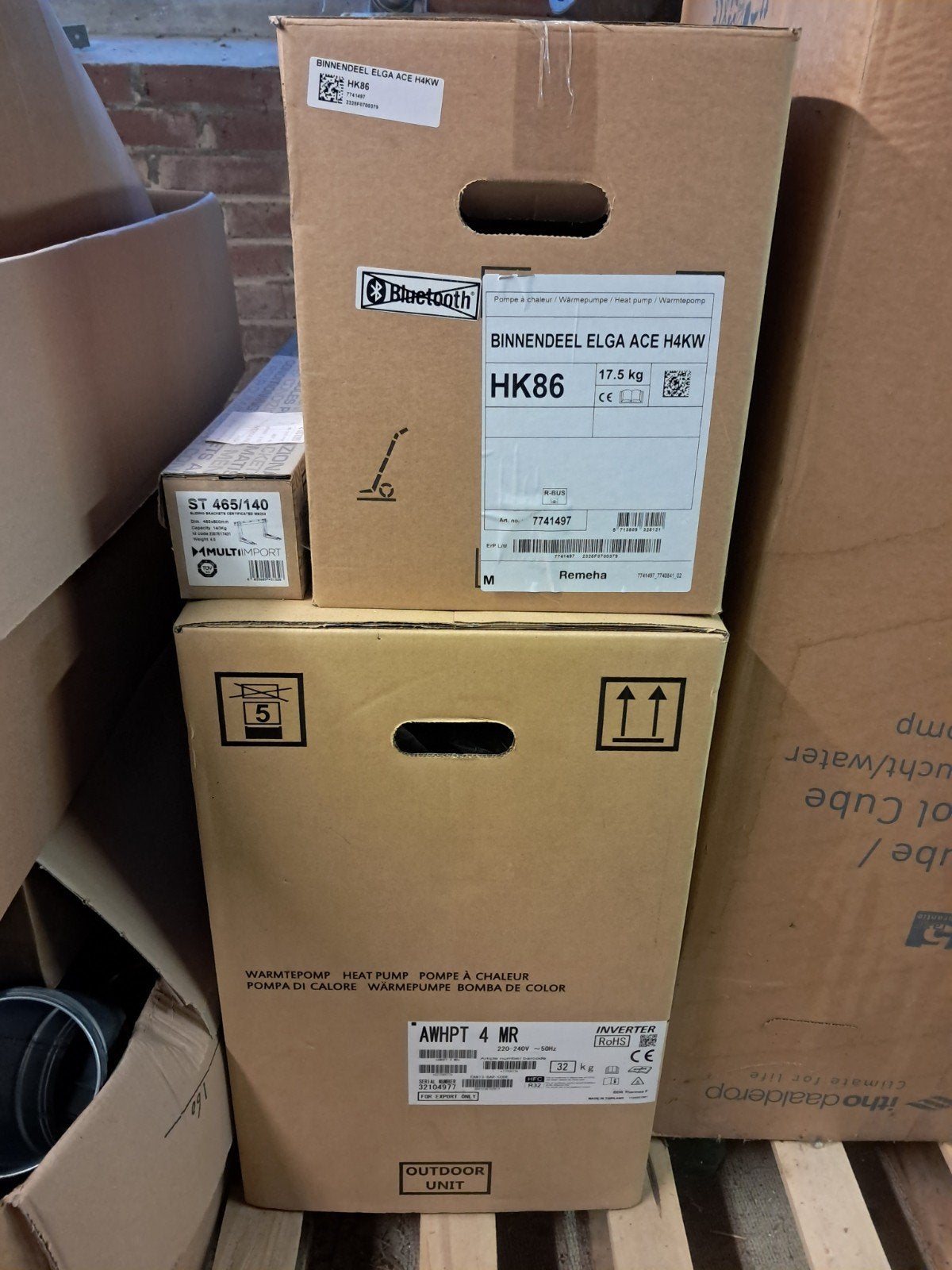 Remeha Elga Ace 4kW Hybride Warmtepomp (Nieuw), Hoog rendement (Hr), Cv-ketel of Combi-ketel, Nieuw, Ophalen of Verzenden