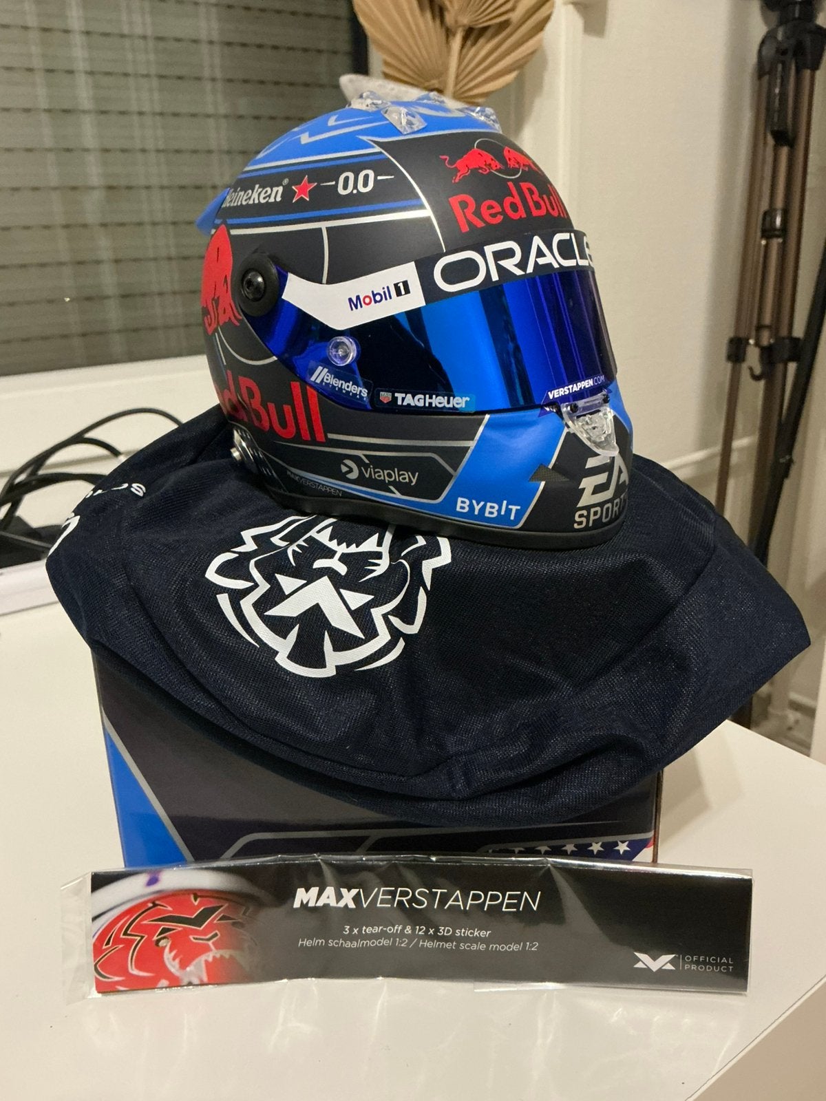 Helm 1/2 Max Verstappen USA GP 2024, Ophalen of Verzenden, Zo goed als nieuw, Formule 1