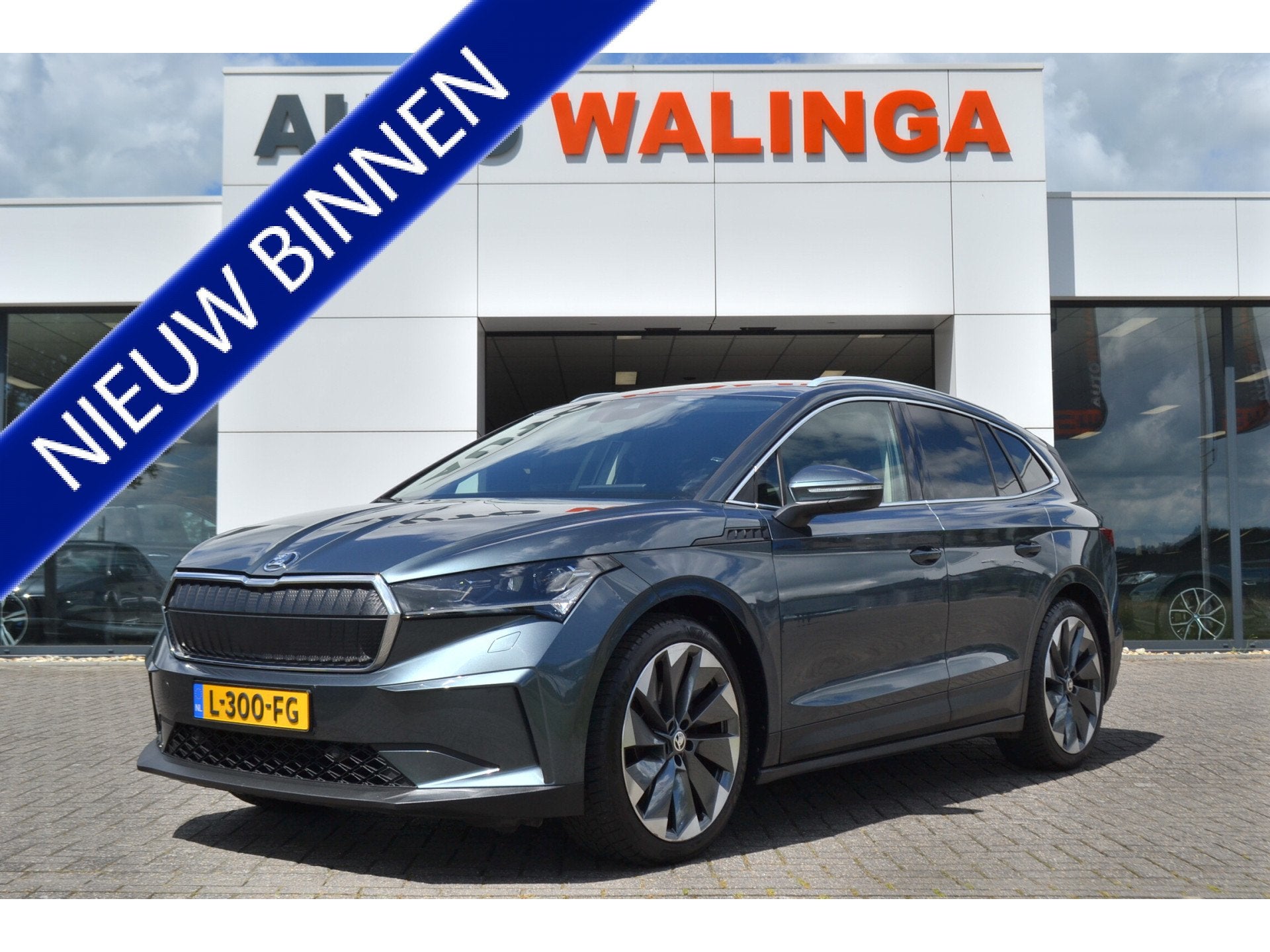 Skoda Enyaq iV Leer | Warmtepomp | Carplay | Matrix Ledkopla, Automaat, 34 min, Achterwielaandrijving, Gebruikt