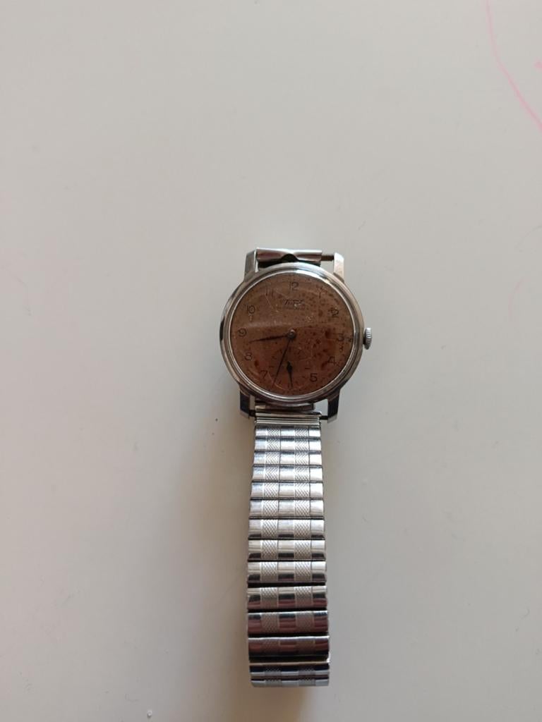 Vintage Titus horloge., Overige merken, Staal, Met bandje, Polshorloge